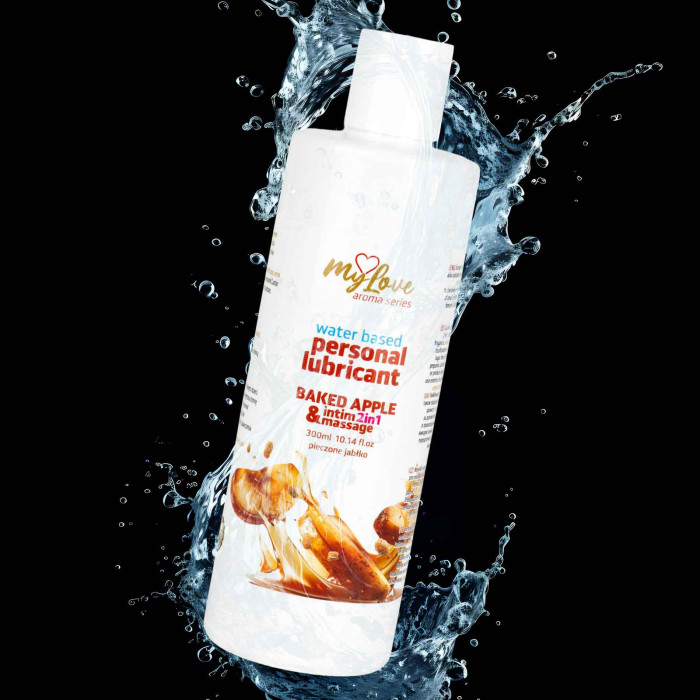 2в1 лубрикант та масажний гель - MyLove Aroma Series Intim&Massage Baked Apple, 300 мл