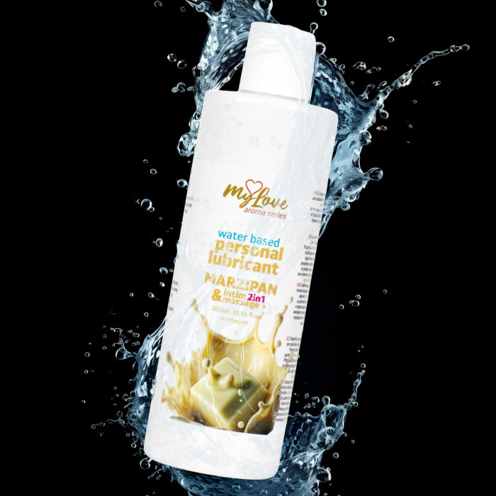 2в1 лубрикант та масажний гель - MyLove Aroma Series Intim&Massage Marzipan, 300 мл