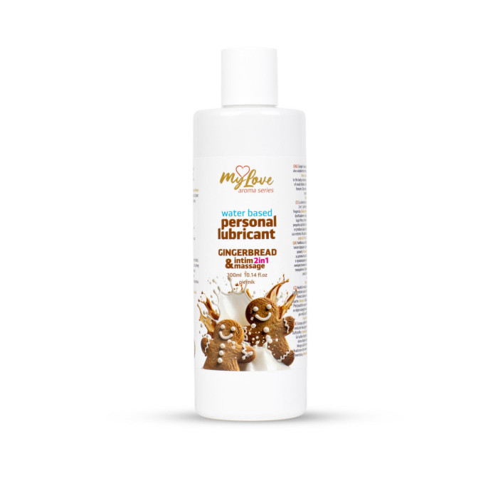 2в1 лубрикант та масажний гель - MyLove Aroma Series Intim&Massage Gingerbread, 300 мл