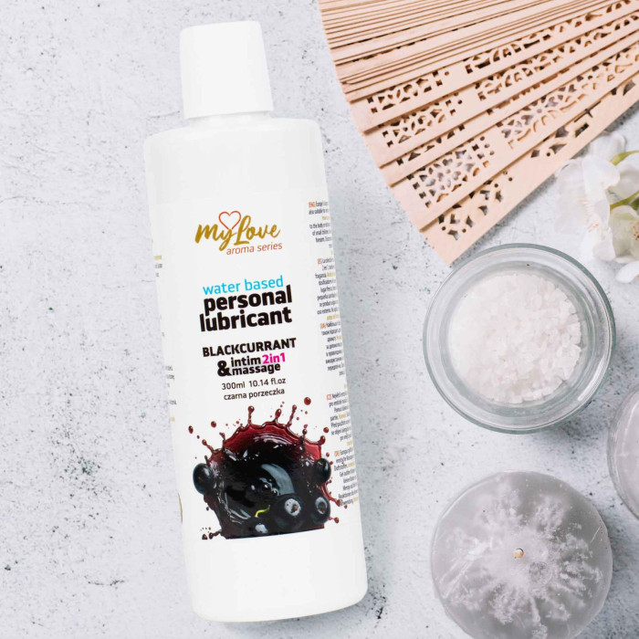 2в1 лубрикант та масажний гель - MyLove Aroma Series Intim&Massage Blackcurrant, 300 мл