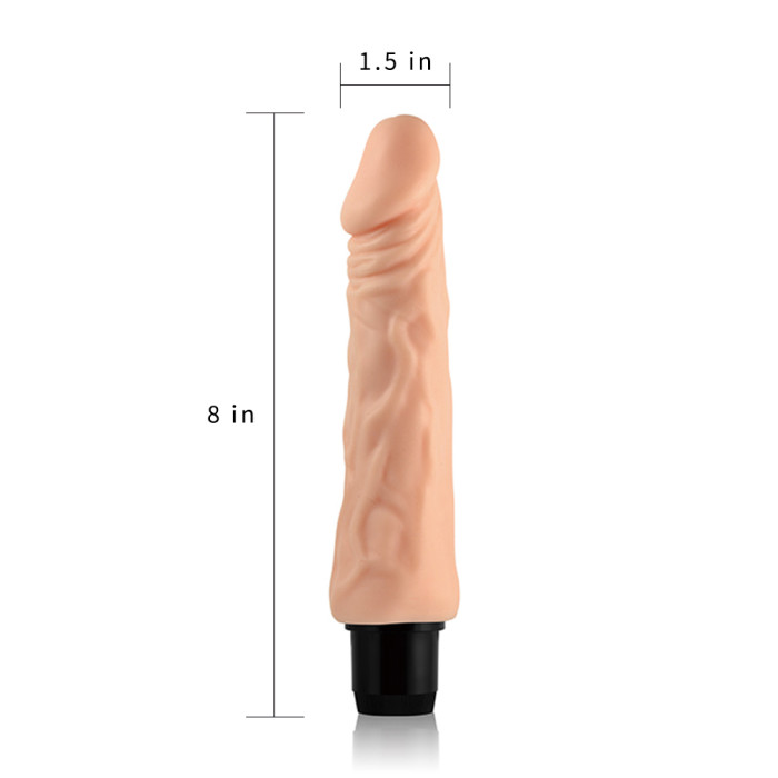 Реалістичний вібратор - Xtreme Feel Vibrator Flesh 8"
