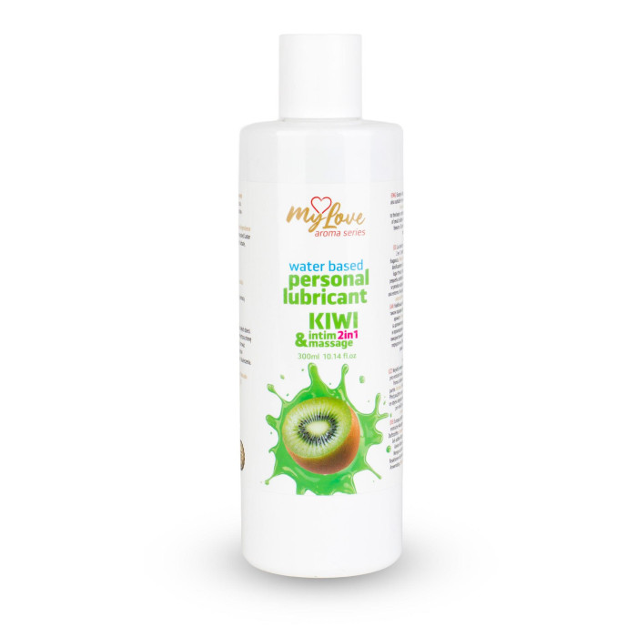 2в1 лубрикант та масажний гель - MyLove Aroma Series Intim&Massage Kiwi, 300 мл