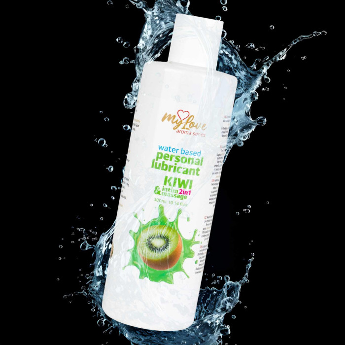 2в1 лубрикант та масажний гель - MyLove Aroma Series Intim&Massage Kiwi, 300 мл