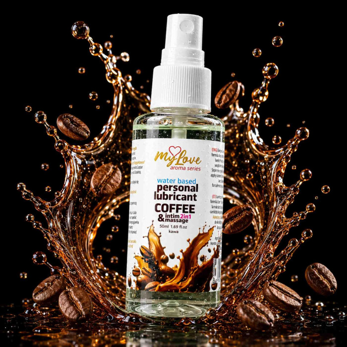 2в1 лубрикант та масажний гель - MyLove Aroma Series Intim&Massage Coffee, 50 мл