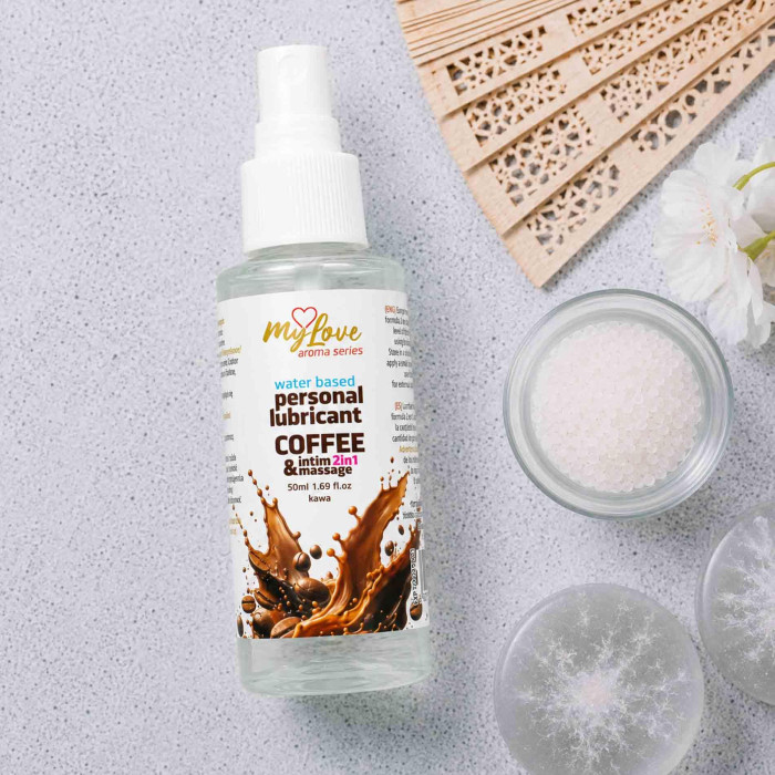 2в1 лубрикант та масажний гель - MyLove Aroma Series Intim&Massage Coffee, 50 мл