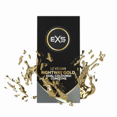 Презервативи - EXS Rightway Gold Condoms, 12 шт.