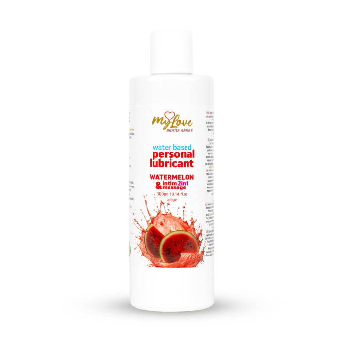 2в1 лубрикант та масажний гель - MyLove Aroma Series Intim&Massage Watermelon, 300 мл