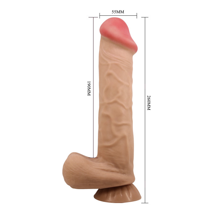 Фалоімітатор - Pretty Love Sliding Skin Mendel 10.2" Flesh