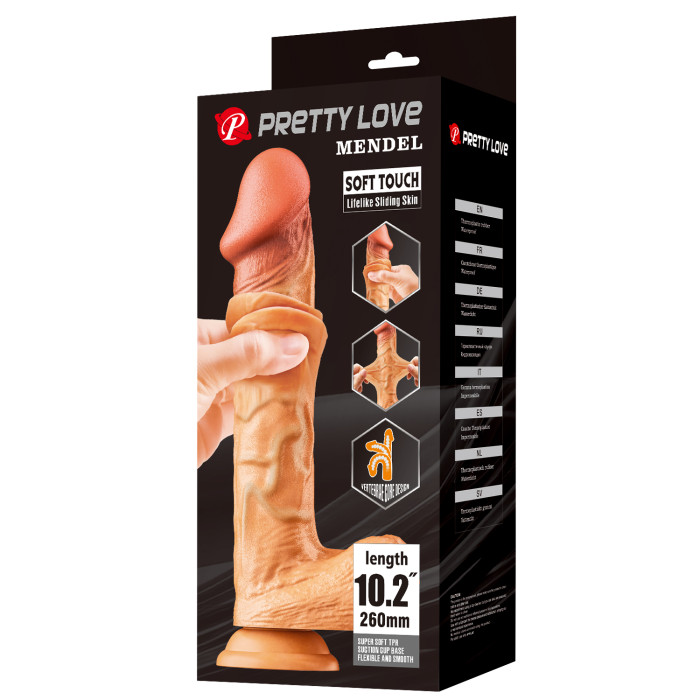 Фалоімітатор - Pretty Love Sliding Skin Mendel 10.2" Flesh