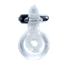 Ерекційне кільце - Dolphin Vibro CockRing Clear
