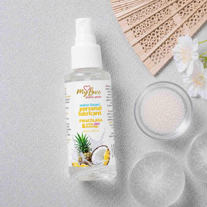 2в1 лубрикант та масажний гель - MyLove Aroma Series Intim&Massage Pina Colada, 50 мл