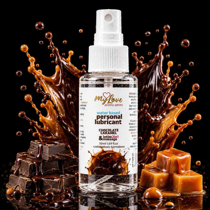 2в1 лубрикант та масажний гель - MyLove Aroma Series Intim&Massage Chocolate Caramel, 50 мл