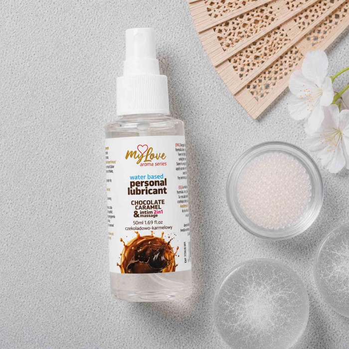 2в1 лубрикант та масажний гель - MyLove Aroma Series Intim&Massage Chocolate Caramel, 50 мл