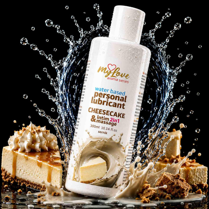 2в1 лубрикант та масажний гель - MyLove Aroma Series Intim&Massage Cheesecake, 300 мл