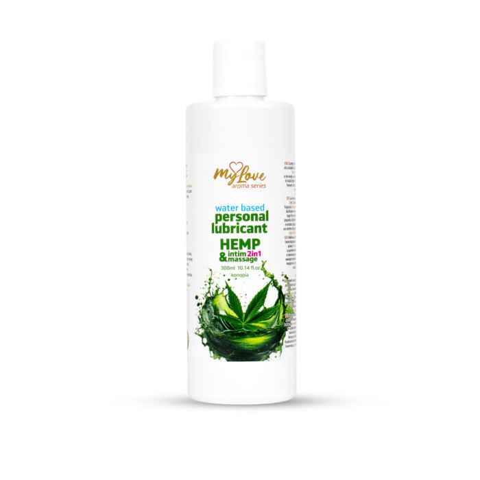 2в1 лубрикант та масажний гель - MyLove Aroma Series Intim&Massage Hemp, 300 мл