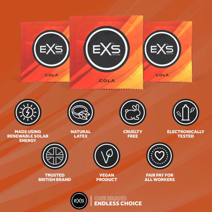 Презерватив - EXS Cola Flavour Condom, 1 шт.