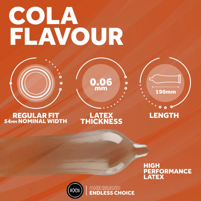 Презерватив - EXS Cola Flavour Condom, 1 шт.
