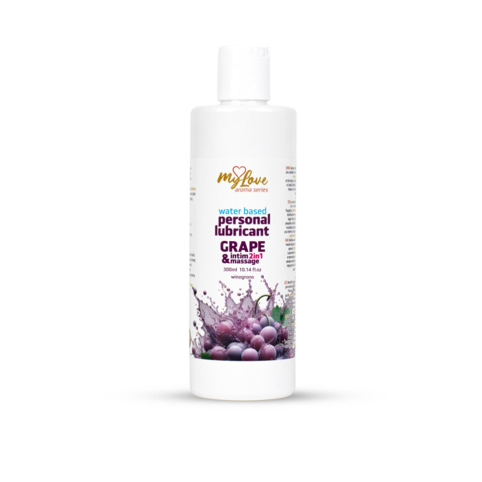 2в1 лубрикант та масажний гель - MyLove Aroma Series Intim&Massage Grape, 300 мл