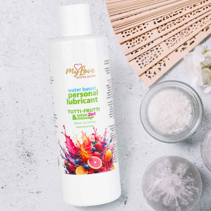 2в1 лубрикант та масажний гель - MyLove Aroma Series Intim&Massage Tutti-Frutti, 300 мл