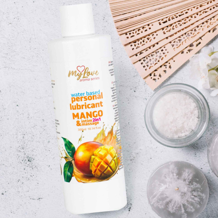 2в1 лубрикант та масажний гель - MyLove Aroma Series Intim&Massage Mango, 300 мл