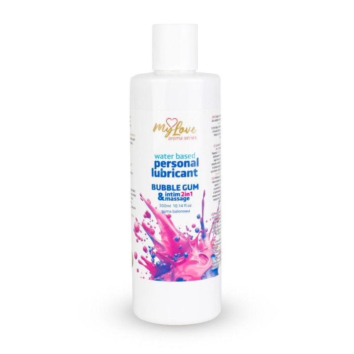 2в1 лубрикант та масажний гель - MyLove Aroma Series Intim&Massage Bubble Gum, 300 мл