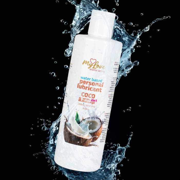 2в1 лубрикант та масажний гель - MyLove Aroma Series Intim&Massage Coco, 300 мл