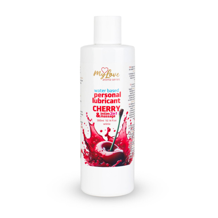 2в1 лубрикант та масажний гель - MyLove Aroma Series Intim&Massage Cherry, 300 мл
