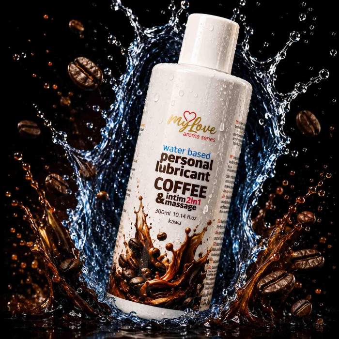 2в1 лубрикант та масажний гель - MyLove Aroma Series Intim&Massage Coffee, 300 мл