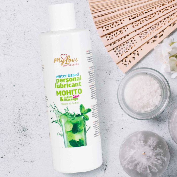 2в1 лубрикант та масажний гель - MyLove Aroma Series Intim&Massage Mohito, 300 мл