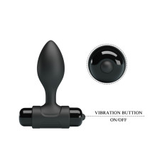 Анальна пробка - Pretty Love Vibra Butt Plug Black