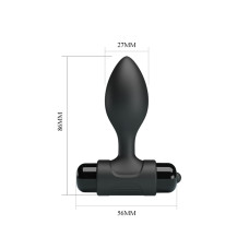 Анальна пробка - Pretty Love Vibra Butt Plug Black