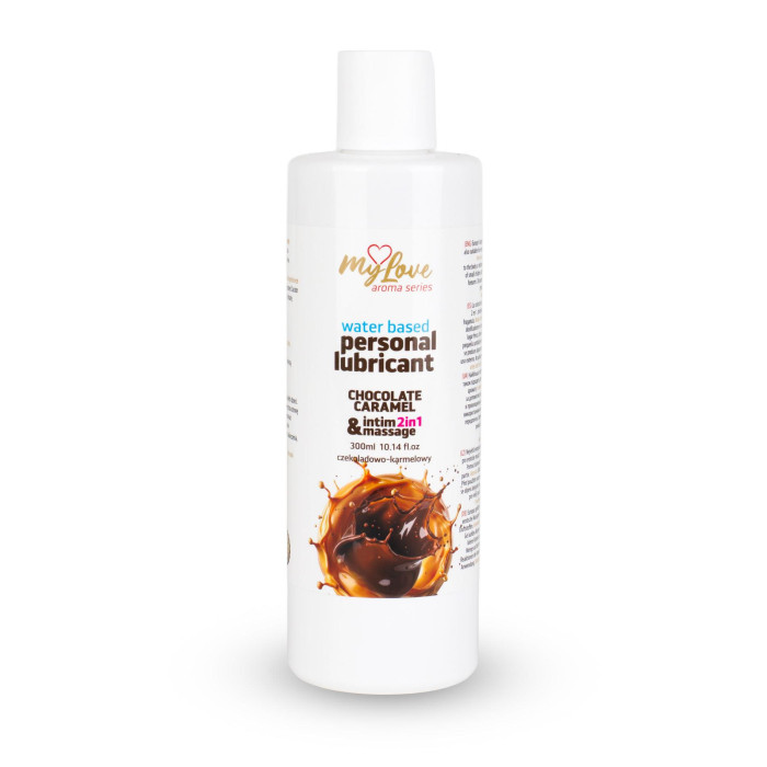 2в1 лубрикант та масажний гель - MyLove Aroma Series Intim&Massage Chocolate Caramel, 300 мл