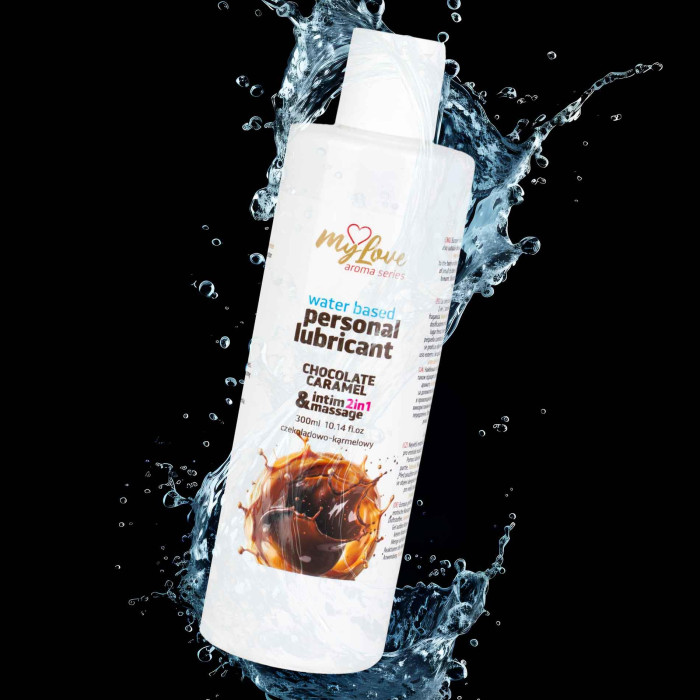 2в1 лубрикант та масажний гель - MyLove Aroma Series Intim&Massage Chocolate Caramel, 300 мл