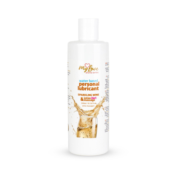 2в1 лубрикант та масажний гель - MyLove Aroma Series Intim&Massage Sparkling Wine, 300 мл