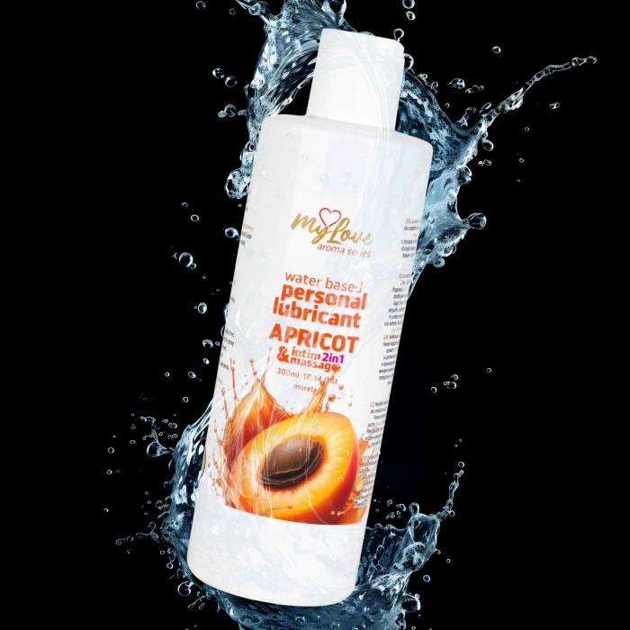 2в1 лубрикант та масажний гель - MyLove Aroma Series Intim&Massage Apricot, 300 мл