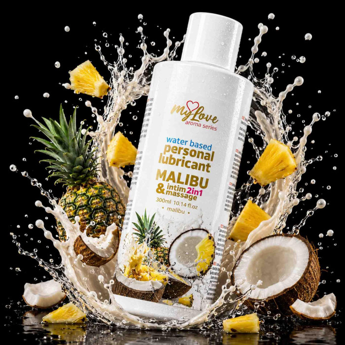 2в1 лубрикант та масажний гель - MyLove Aroma Series Intim&Massage Malibu, 300 мл