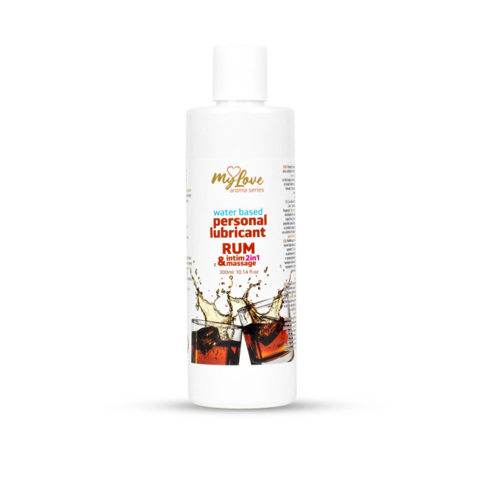 2в1 лубрикант та масажний гель - MyLove Aroma Series Intim&Massage Rum, 300 мл