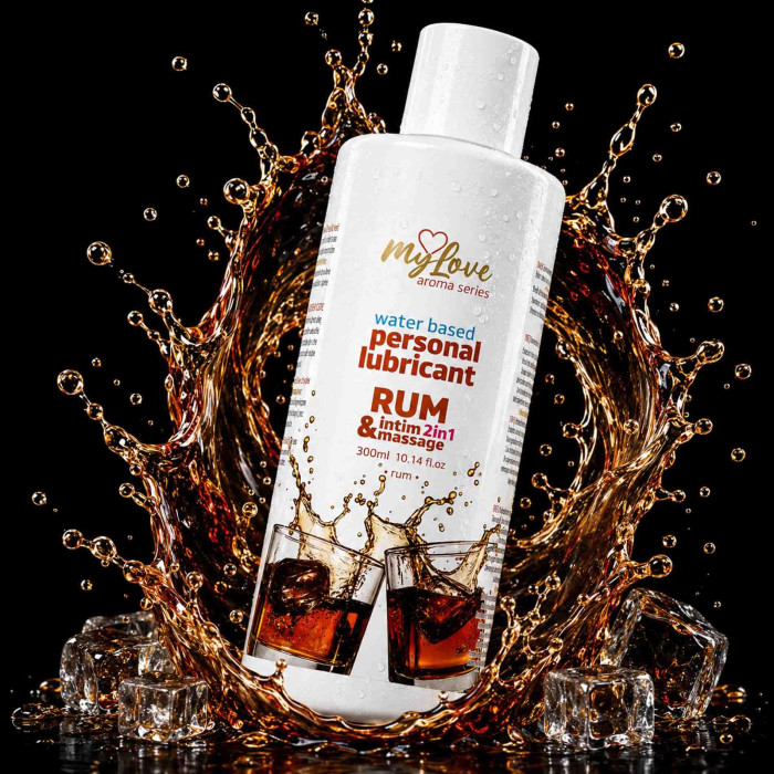 2в1 лубрикант та масажний гель - MyLove Aroma Series Intim&Massage Rum, 300 мл