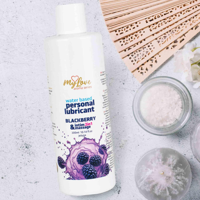 2в1 лубрикант та масажний гель - MyLove Aroma Series Intim&Massage Blackberry, 300 мл