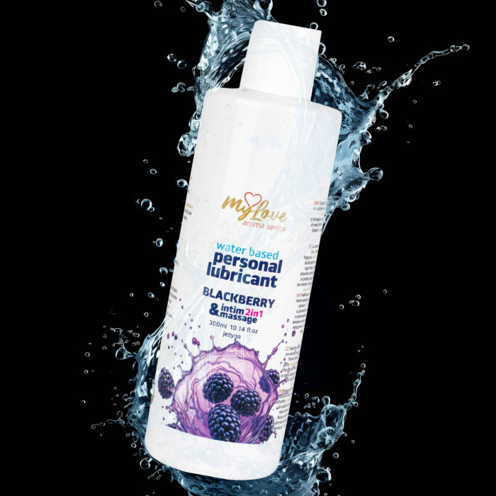2в1 лубрикант та масажний гель - MyLove Aroma Series Intim&Massage Blackberry, 300 мл
