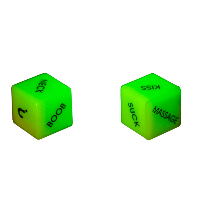 Неонові кубики Love Dice Glow In The Dark, 2 шт.