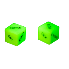 Неонові кубики Love Dice Glow In The Dark, 2 шт.
