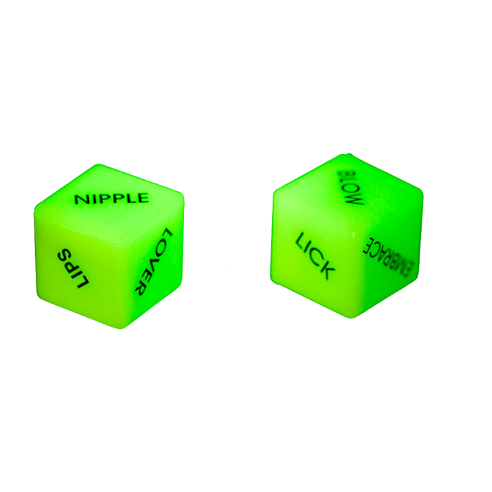 Неонові кубики Love Dice Glow In The Dark, 2 шт.