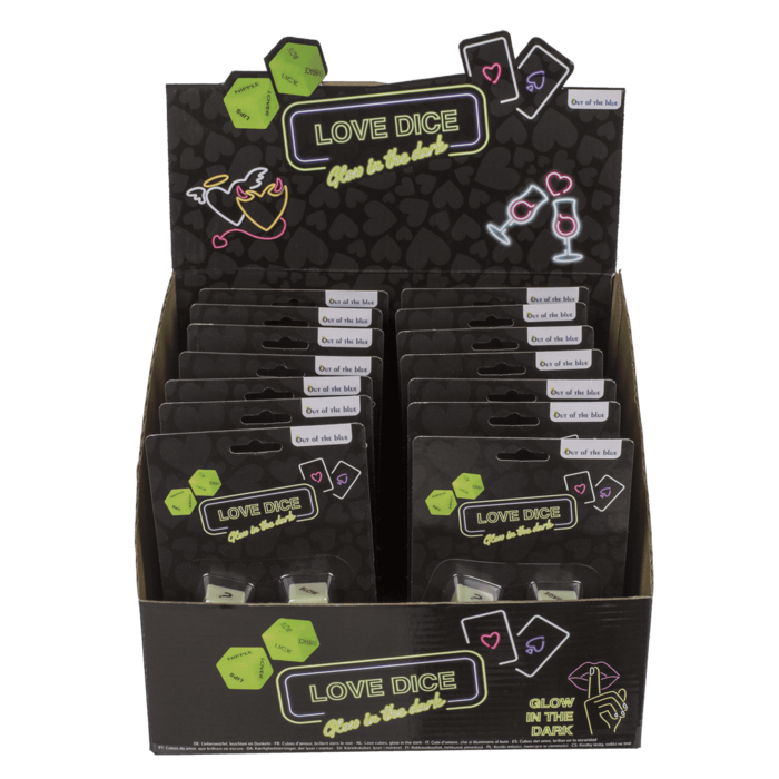 Неонові кубики Love Dice Glow In The Dark, 2 шт.