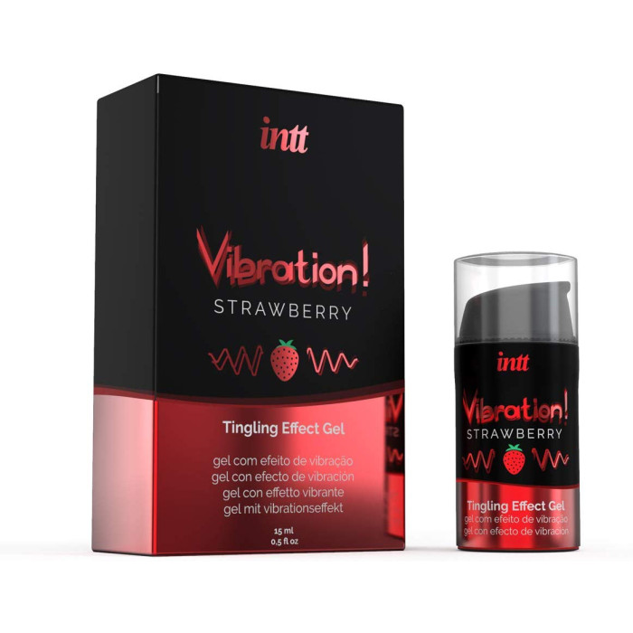 Рідкий Вібратор - Intt Vibration! Strawberry, 15 мл