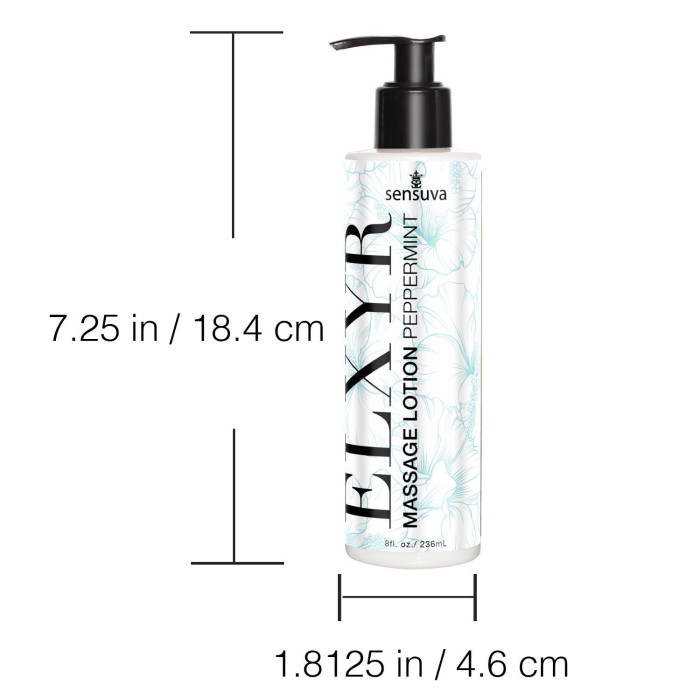 Лосьйон для масажу ніг та ступень Sensuva ELXYR Massage Lotion Peppermint (236 мл)
