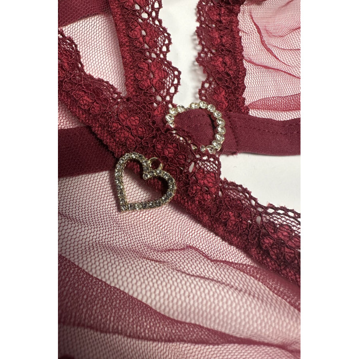 Комплект Passion BELISSANA SET burgundy S