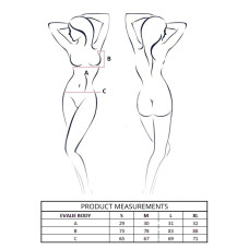 Боді Passion EVALIE BODY white XL