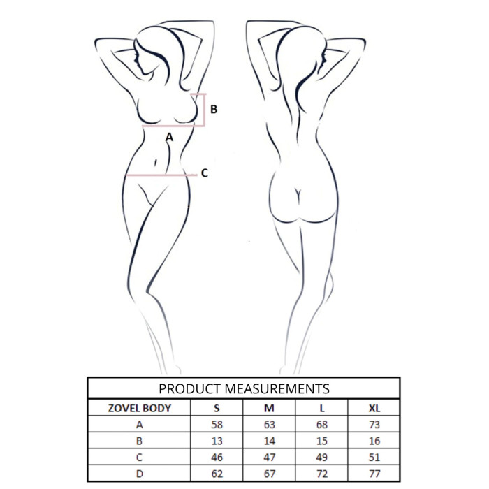 Боді Passion ZOVEL BODY light grey L