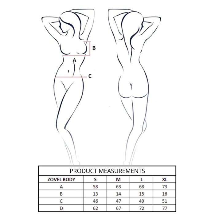 Боді Passion ZOVEL BODY light pink XL